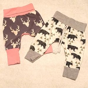Two pair baby pants